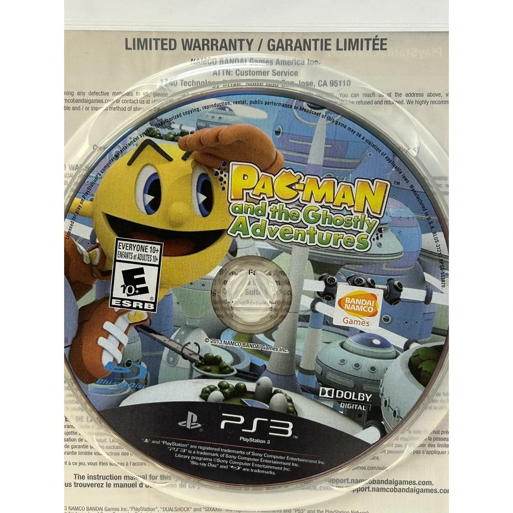 Pac-Man and the Ghostly Adventures Sony PlayStation 3 PS3 Namco Bandai 2013